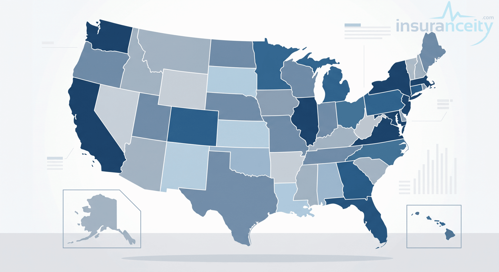 car insurance state variation map
