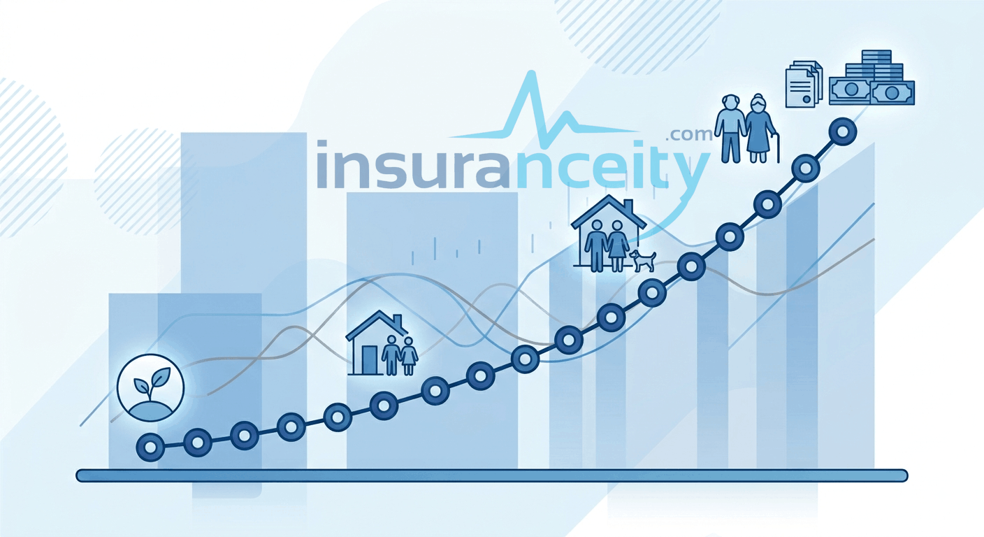 Illustration showing that whole life insurance premiums generally increase significantly with age